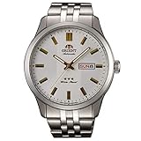 Wasserfest auf 50m Orient Herren Analog Automatik Uhr mit Edelstahl Armband RA-AB0014S19B