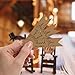Summer-Ray 50 Personalized Mini Wedding Favor Gift Tags Pennant Flag (Brown Kraft)