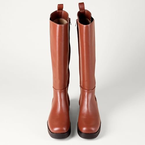 Amazon Essentials Women's Tall Gusset Boots, Chunky Heel, Square Toe - Image 6