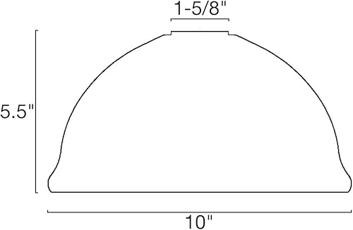 Miniatura 7 de Kira Home Granville - Pantalla de cristal de 10 pulgadas, cristal de repuesto transparente, tamaño de ajuste de 1.75 pulgadas, 10 x 5.5 pulgadas,