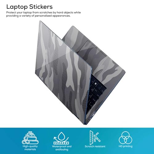 Image of Galaxsia Camouflage /Army D1 Full Body Vinyl Laptop Skin /Sticker /Cover Upto 15.6 Inches Laptops Laminated-Removable-HD Quality Compatible for Hp-Dell-Sony-Lenovo-Asus etc.(15x10 Inches)