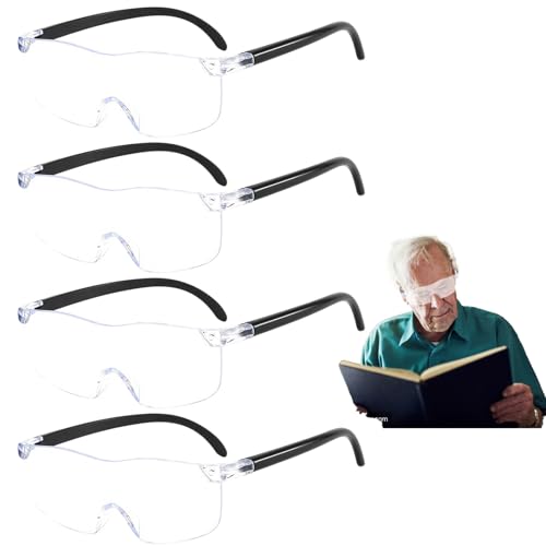 Lupenbrille für Brillenträger, 4 Stück...