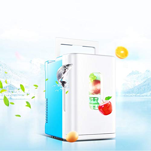 10L Mini-Kühlschränke,Autokühlschrank Haushaltskühlschrank Mit AC/DC-Netzkabeln,Kompakter Tragbarer Leiser Minikühlschrank Mit Kühl- Und
