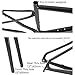 KLWEKJSD 700C Road Bike Frame 45cm 48cm 51cm 54cm Carbon Fiber Frameset with Fork Thru Axle Disc Brake Gravel Frame Internal Routing (Color : Black, Size : 45cm)