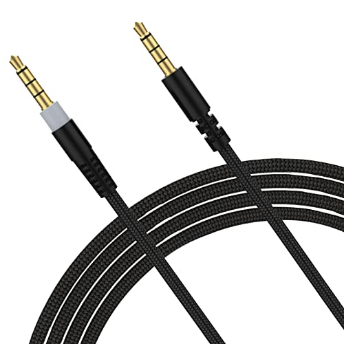 Cloud Alpha Replacement Audio Cable – Compatible with Kingston Hyperx Cloud Alpha and Cloud Mix Gaming Headset, 3.5mm Plugs, 4.9Ft