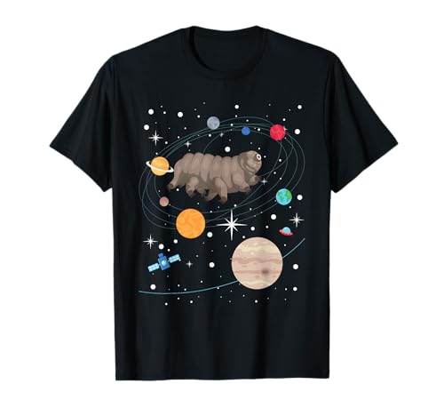 Tardigrade In Space - Water Bear Microbiology Moss Piglet T-Shirt