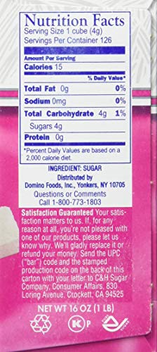 C&H, Sugar Cubes, 126 Count, 16Oz Box (Pack Of 4) #TOP2