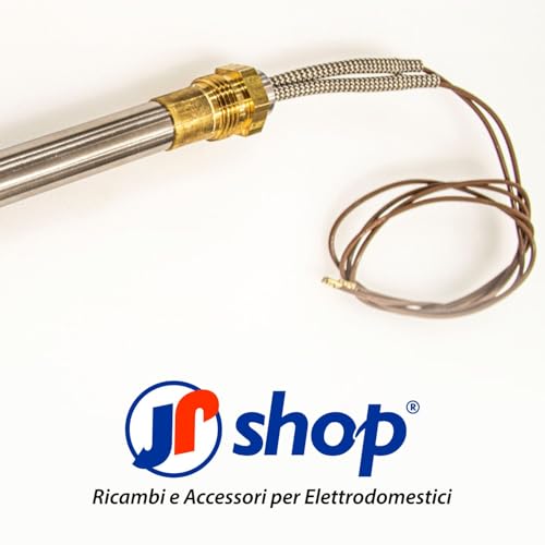 JPshop - Zündkerze für Pelletofen 350 W, Durchmesser 12,5 mm und Länge Anschlag 160 mm (Gesamtlänge 170 mm), Gewinde 3/8 Zoll Gas, für Palazzetti Royal Edilkamin