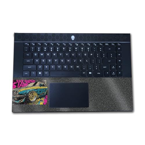 Image of Glossy Glitter Laptop Skin Compatible with Alienware M16 R2 (2024) - Camber - Premium 3M Vinyl Protective Wrap Decal Cover - Easy to Apply | Crafted in The USA by MightySkins