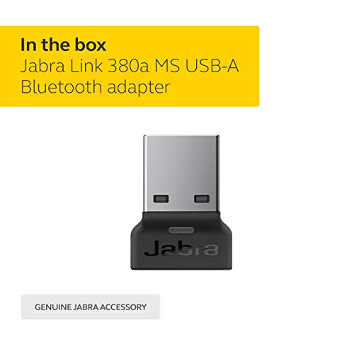 Jabra USB Bluetooth Adapter, Link 380a MS - Black (Renewed) for Evolve2 85 and 65 Headsets, USB-A - Image 4
