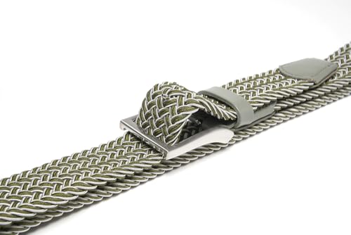 Image of Fabio Valenti Canvas Elastic Fabric Woven Stretch Braided Belts for Men Women Junior with Multicolored /Full Sizes