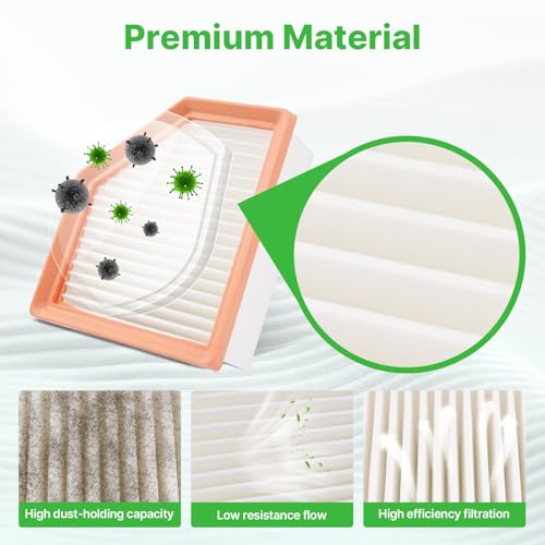 Image of 2PCS Engine Air Filter Fit for Nissan Rogue 2021 2022 2023 2024 2025 2026 2.5L Air Filter for My Car Replacement Engine Filter Automotive Accessories# 16546-6RA0A