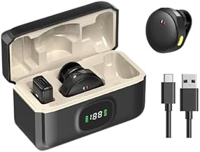 Plug And Play Lavalier Wireless Microphone,Clip-On Lapel Mic with Type-C Receiver, 20m Range,Noise Cancellation,High Sensitivity,Clear Sound, Compatible with Mobile, Vlogging & Live Streaming