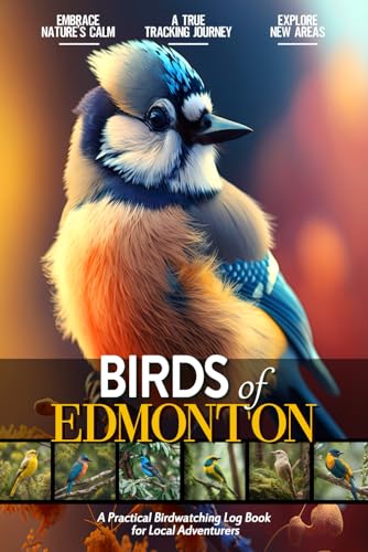 Birds of Edmonton: Bird Watching Log Book for Local Backyard Canadian Birders (Adults and Kids Alike) | Practical Bird Sighting Journal for Birding ... | Beautiful Gift for Bird Watching Lovers
