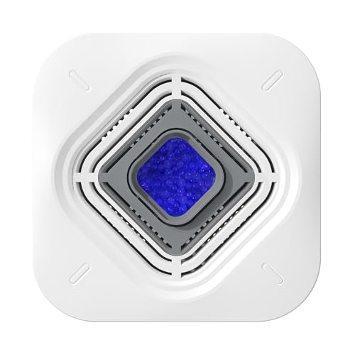 ATKMAYI Dehumidifier for Bathroom with Color-Changing Beads, Rechargeable Small Dehumidifier for Closet, Portable Gun Safe Dehumidifier Ideal for Spaces up to 35 Sq.Ft Coverage, Quiet Operation