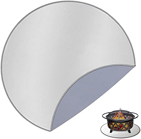 hi!SCI Fire Pit Mat, Fire Resistant Mat, 36" Under Grill Mat, 3 Layers Outdoor Fireproof Fire Pit Pad, Deck Patio Protector for Wood Burning Fire Pit,Charcoal Grill & BBQ Smoker