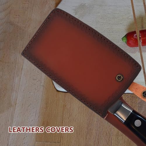 Funda Beavorty de cuero artificial marrón con acabado refinado para utensilios 4