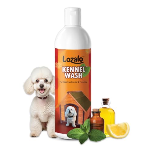 Image of Lozalo Kennel Wash Liquid 500ml for Washing Dog Kennel & Flooring, Pet Shops, Veterinary Clinics & Grooming Salons (Red)
