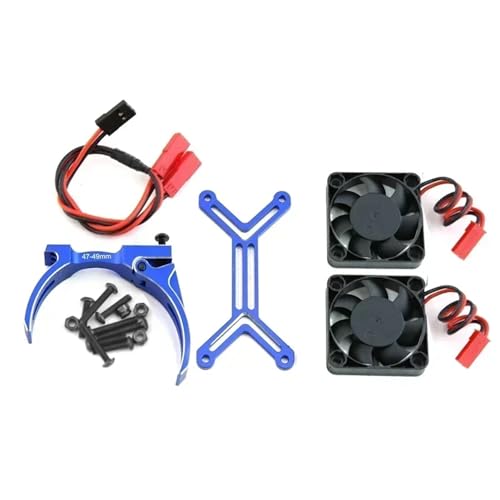 RC���f���L�b�g�̃R���|�[�l���g For Arrma For Kraton For Outcast For X-MAXX For XRT 1/5 4985 1717 ���[�^�[�q�[�g�V���N�f���A����p�t�@���q�[�g�V���N RC �J�[�A�b�v�O���[�h���i(Blue