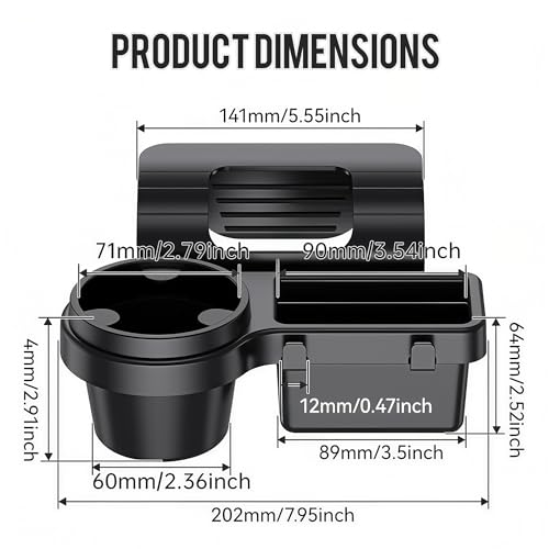 Li&Zhao Car Cup Holder - Hanging Car Door Window Drink Coffee Door Cup Holder with Clip-On Design, No Drill Universal Fit for All Vehicles, Perfect for Drivers and Truckers by Li & Zhao - Image 5