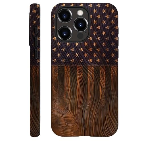 Coque iPhone 14 Pro antichoc protection rigide double couche bois