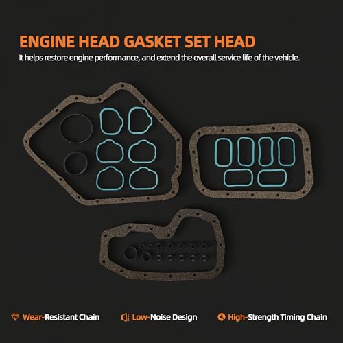 Image of 3.6 Cylinder Head Gasket Set, for Jeep Grand Cherokee /Wrangler, for Chrysler 200 /300, for Dodge Challenger /Charger, for Ram 1500 2011-2016, 3.6L V6 DOHC, HS26541PT, ES72467 Engine Head Gaskets kit