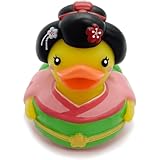 プリーズ ラバーダック 舞妓 アヒル おもちゃ オブジェ 7cm×6cm×8cm あひ乃ちゃん お風呂 浮かべる 音が鳴る