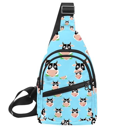 Mochila de hombro tipo mensajero con estampado de leopardo para el día a día urbano