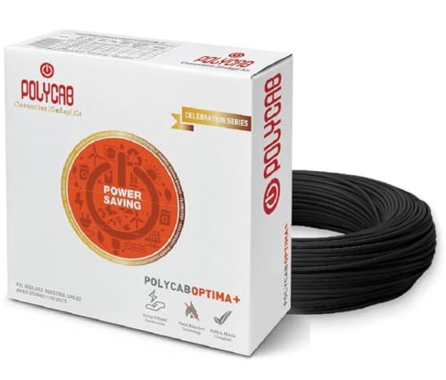 Image of Red Copper Core Electrical Wire, PVC Insulated, Flexible House Wiring Cable, Coil (black, 1)