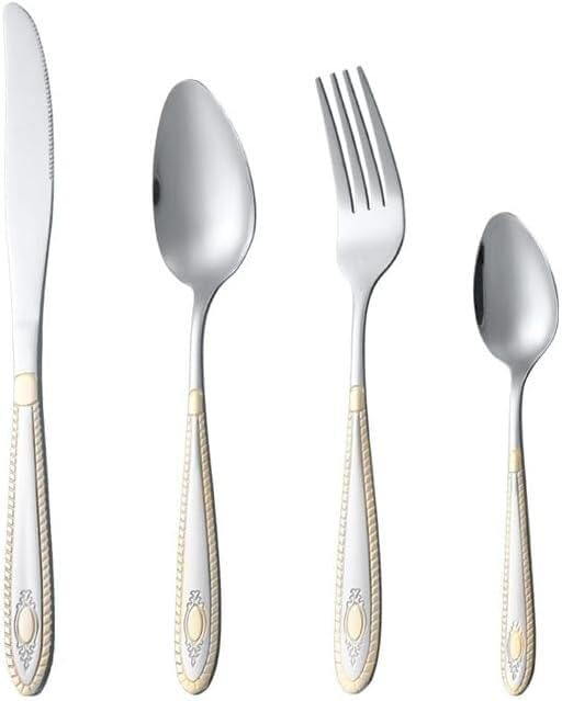 Set Cuchillos Mesa Creativo 40 Piezas Acero Inox