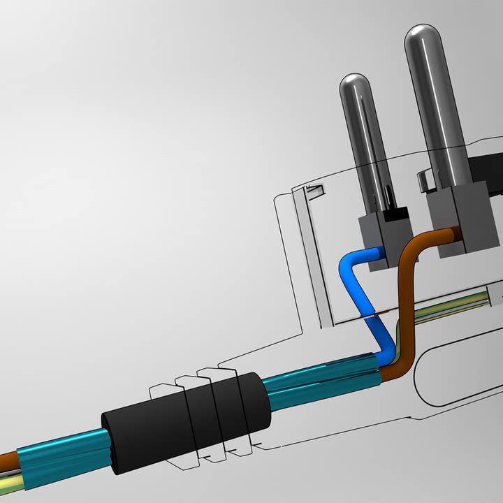 abgeschirmte Steckdosenleiste 9-Fach, mit PRP-Protect, zur Schirmung niederfrequenter elektrischer Felder