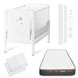 Cuna Colecho de Bebe, Sábana Bajera y Encimera de Algodón Natural. Indi CoolDreams CoolDreams