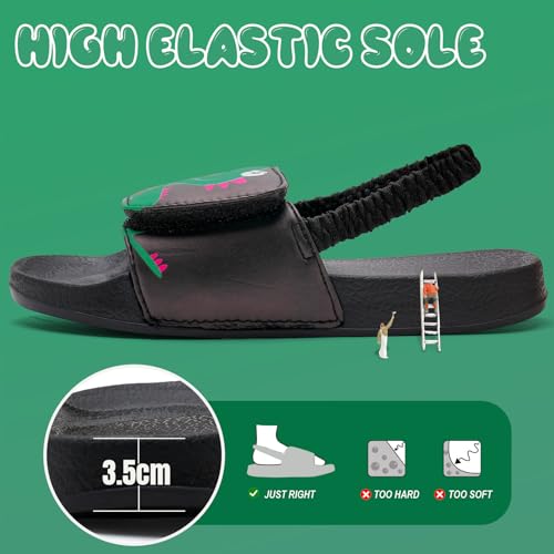 Image of IceUnicorn Kids Girls Slide Sandals Toddler Slippers Boys Non-slip Summer Casual Beach Water Shoes for Indoor & Outdoor