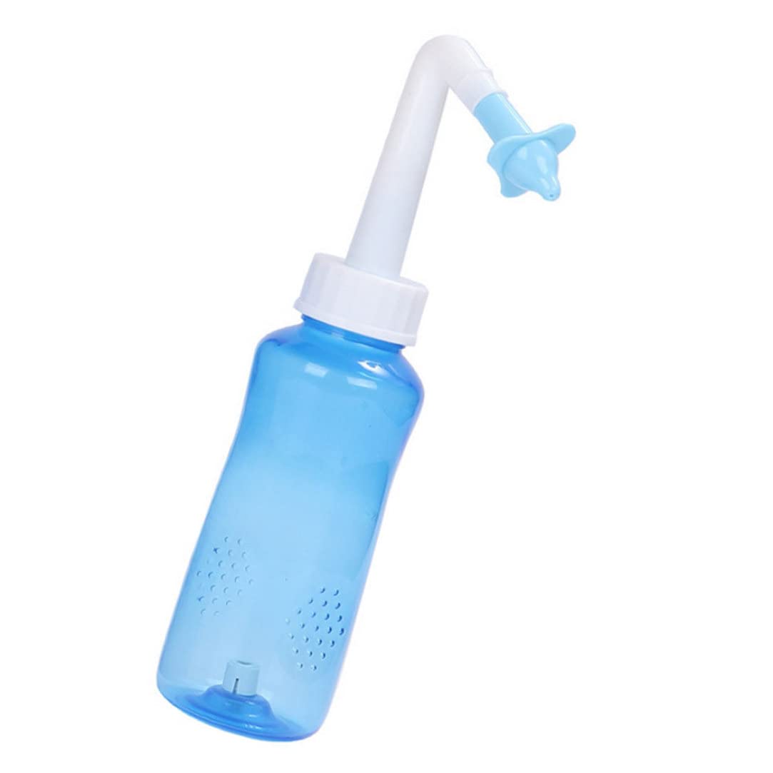 Kit de Rinçage des Sinus Bouteille Nettoyeur Lavage du Nez Irrigation Nasale pour Enfant Adulte