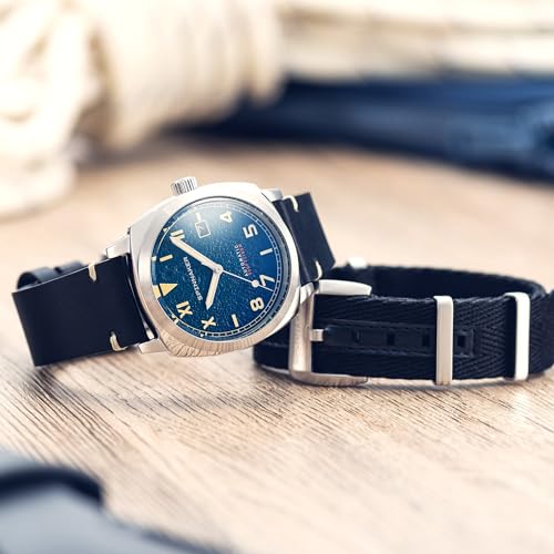 Image of Spinnaker Men's 42mm Hull California Automatic Watch with Leather Strap SP-5071