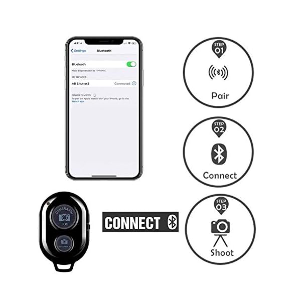CMDZSW Leichte Kamera-Telefon-Stativ-tragbarer Einstellbarer montiererhalter-Clip-Bluetooth-Fernbedienung for Live… – Bild 8