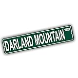 Washington Mountains Pick Your Mountain Compatible/Replacement for Darland Mountain United States Mountain Aluminum Metal Tin Street Sign Style Home Decor For Man Cave Poker Tavern Game Room
