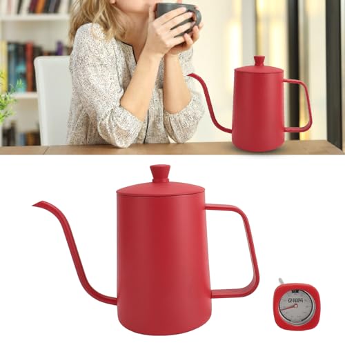 Hervidor multifuncional de acero inoxidable 600 ml con termómetro de cocina 4
