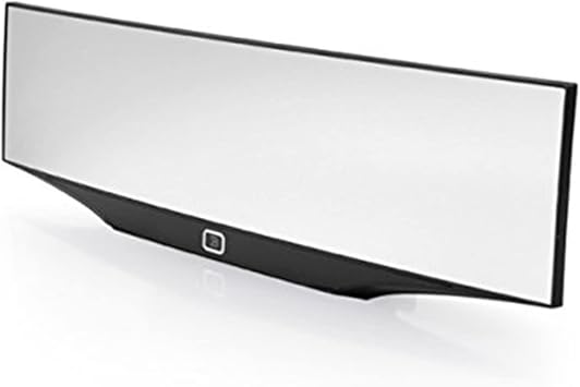 BL Super Wide Angle Rear View Mirror Abs Plastic Universal Interior Rear View Mirror 300mm x 85mm x 33mm for Car, Trucks, SUVs etc Pack Of 1 Curved