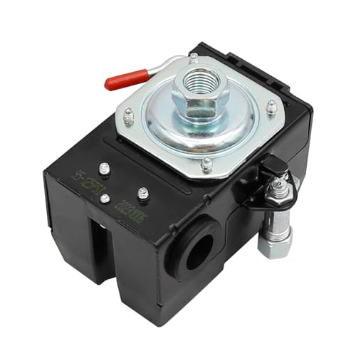 Vkinman Heavy-Duty Air Compressor Pressure Control Switch with Unloader - 95-125 PSI TEK-LF10-1H-1-NPT1/4-95-125 - Thumbnail 3