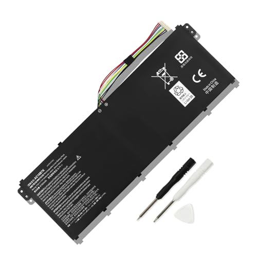 MULS AC16B7K AC16B8K 48Wh Laptop Battery Replacement for ACER Aspire V5-572 V5-573 Chromebook 15 CB515-1H CB515-1H-C3MD CB515-1H-C1VS 15 CB515-1HT 15 CB515-1HT-P80X Series KT.00407.005 6440mAh 7.6V