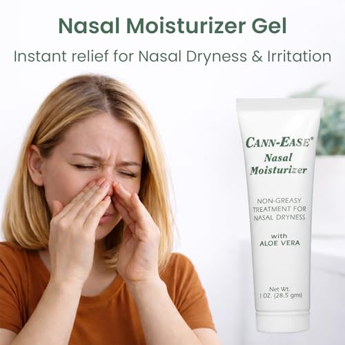 Image of Main Clinic Supply Cann-Ease Nasal Moisturizer Gel | for Dry Nostrils, CPAP & Oxygen Comfort Support, Aloe Vera & Hydration Care | Pack of 2