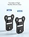 BOBLOV Body Camera Magnet Mount, 6pcs Magnets Style, Universal Magnetic Suction Back Clips, Compatible with All Police Cameras, Fixed on Clothes to Prevent Law Enforcement Camera from Moving(One Pair)