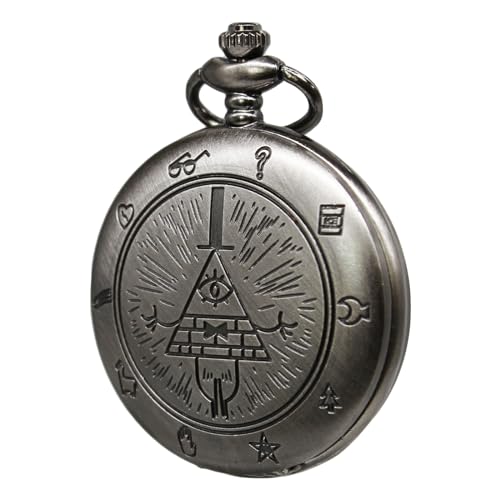 SIMAOTE Vintage Pocket Watch, Gravity Falls - Bill Cipher Pocket Watch