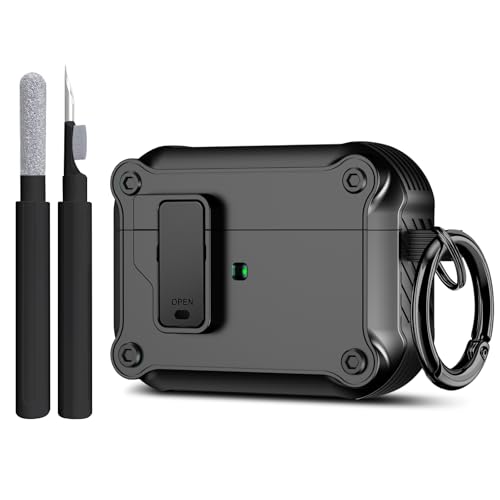 Image of Compatible with Airpods Pro 3 Case(2025),for Airpods Pro 3rd Generation Cases Cover with Keychain Cleaner Kit Soft Silicone Shockproof Cover for Women Men