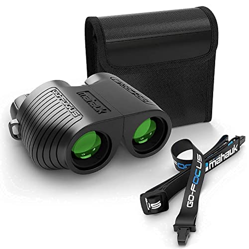 Binoculares compactos 10x25 Mahauk para adultos y niños miniatura 3