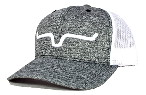 Kimes Ranch Caps Adjustable Snapback Weekly Trucker Hat/Grey Heather