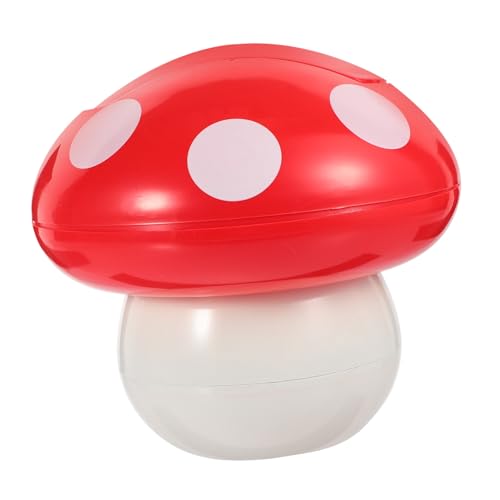 Mini papelera de escritorio con tapa roja