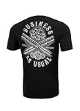 Pit Bull West Coast T-Shirt Washed Business As Usual Schwarz M