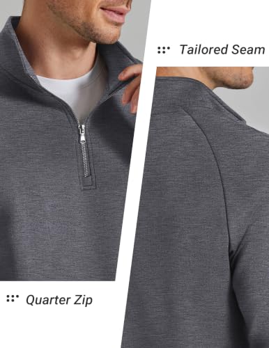 COOFANDY 1/4 Zip Pullover Men Mock Neck sweatshirt Business Casual Sweater — view 5
